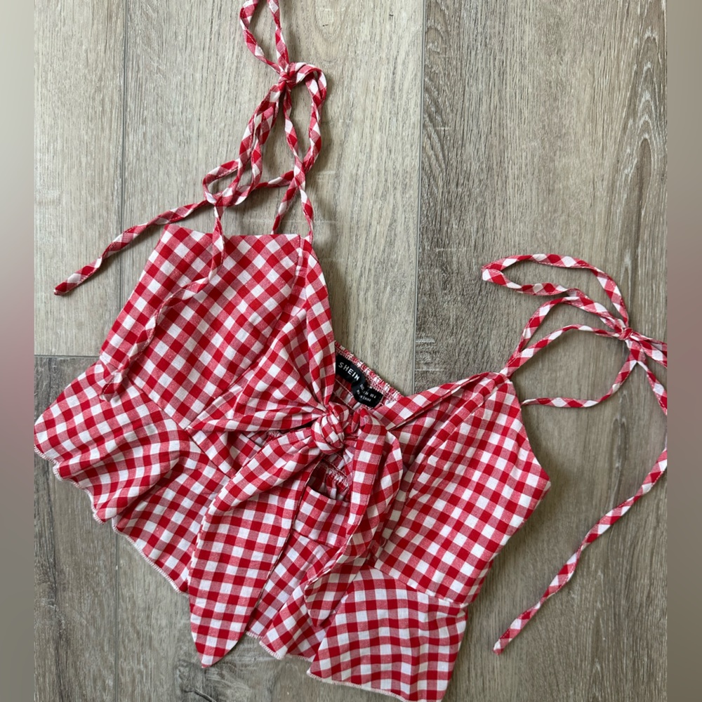 Shein Gingham print top